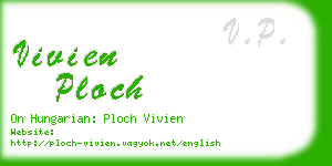 vivien ploch business card